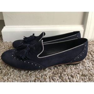 VALAS Los Angeles Blue Suede Oxford Shoes Sz 6